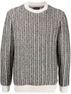 Ted Baker Buzzard Knit Jumper In 黑色