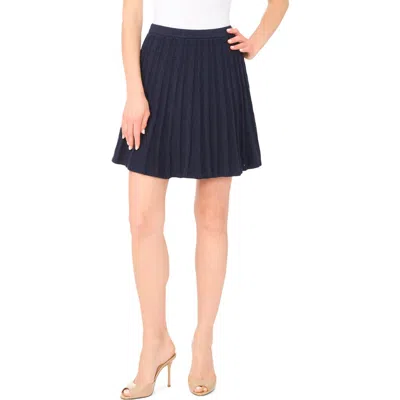 Ted Baker Cable Stitch Pointelle Sweater Miniskirt In Blue