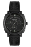 Ted Baker Caine Multifunction Silicone Strap Watch, 44mm