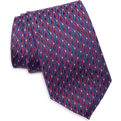 Ted Baker Camdale Silk Blend Tie In Purple