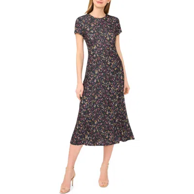 Ted Baker Cap Sleeve Midi Dress In Blue
