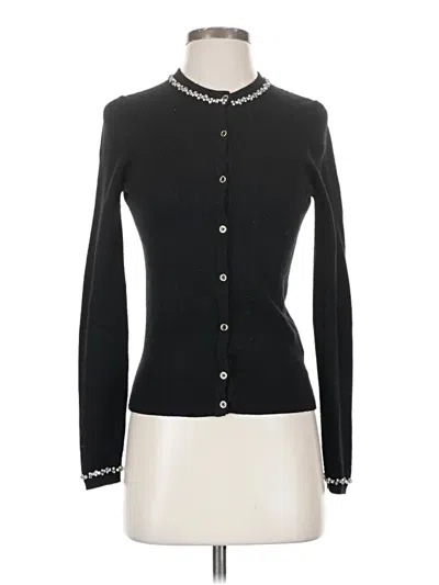 Pre-owned Ted Baker Cardigan Sweater In Black
