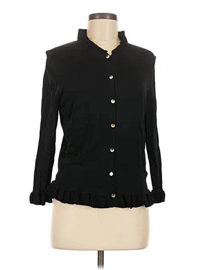 Pre-owned Ted Baker Cardigan Sweater In Black