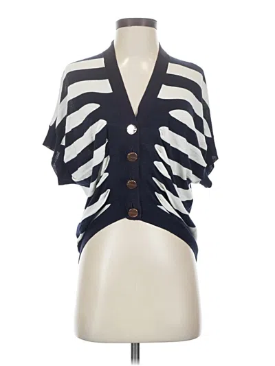 Pre-owned Ted Baker Cardigan Sweater In Blue