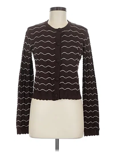 Pre-owned Ted Baker Cardigan Sweater In Brown