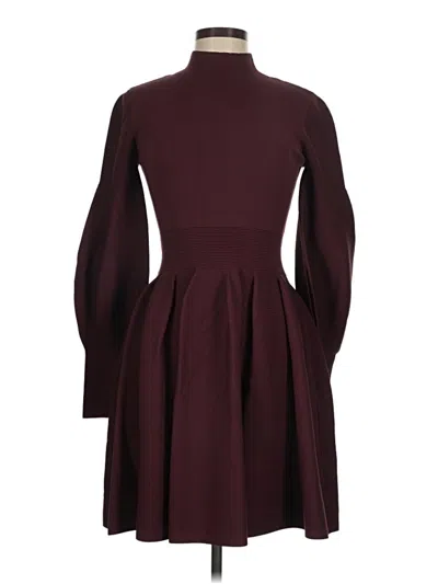 Pre-owned Ted Baker Cardigan Sweater In Burgundy