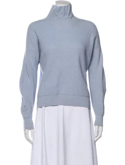 Pre-owned Ted Baker Cashmere Turtleneck Sweater In Blue