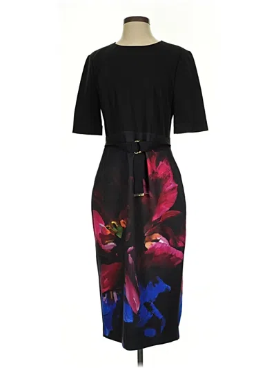 Pre-owned Ted Baker Casual Dress In Black