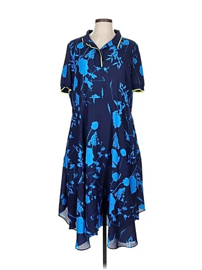 Pre-owned Ted Baker Casual Dress In Blue