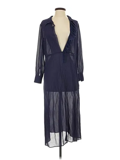 Pre-owned Ted Baker Casual Dress In Blue