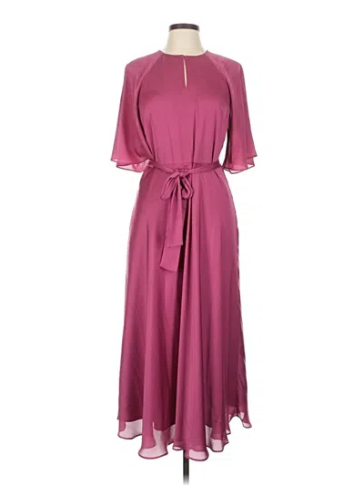Pre-owned Ted Baker Casual Dress In Burgundy