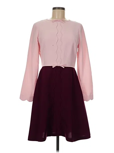 Pre-owned Ted Baker Casual Dress In Burgundy