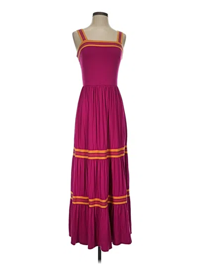 Pre-owned Ted Baker Casual Dress In Burgundy