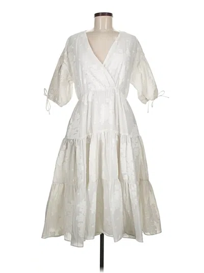 Pre-owned Ted Baker Casual Dress In Ivory