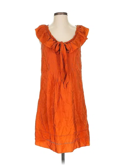 Pre-owned Ted Baker Casual Dress In Orange