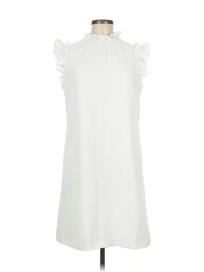 Pre-owned Ted Baker Casual Dress In White