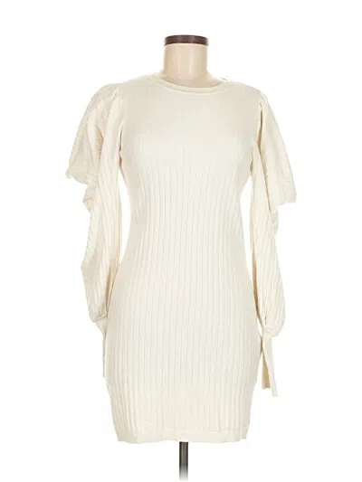 Pre-owned Ted Baker Casual Dress In White