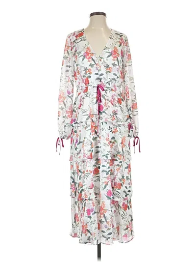Pre-owned Ted Baker Casual Dress In White
