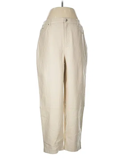 Pre-owned Ted Baker Casual Pants In Ivory