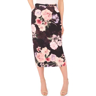 Ted Baker Celia Floral Pencil Skirt In Black