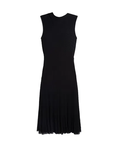 Ted Baker Celyina Textured Knit Midi Dress In Black