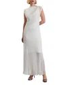 Ted Baker Celyina Textured Knit Midi Dress In White
