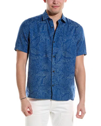 Ted Baker Chapln Linen Shirt In Blue