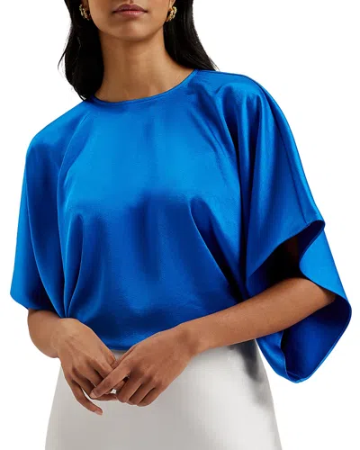 Ted Baker Cherika Bat Wing Sleeve Top In Blue
