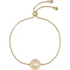 Ted Baker Cherla Crystal Button Adjustable Bracelet