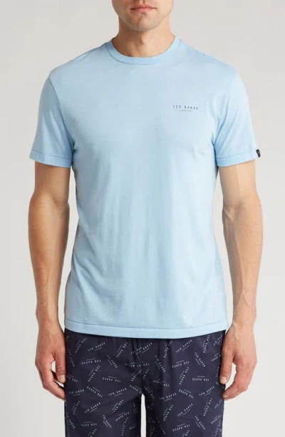 Ted Baker Chest Graphic T-shirt In Blue Bell