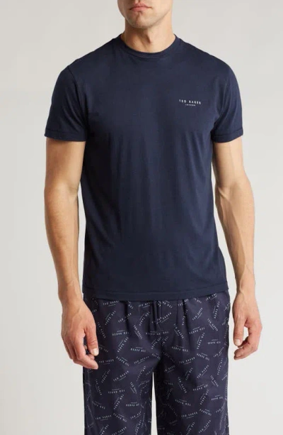 Ted Baker Chest Graphic T-shirt In Ted Navy