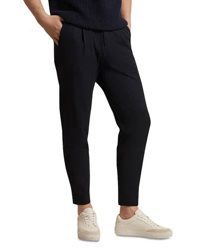 Ted Baker Cialdat Tapered Leg Woven Stretch Waist Pants In Blue