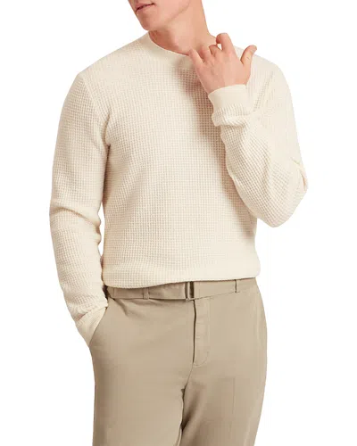 Ted Baker Clacx Long Sleeve Waffle Stitch Crew In White