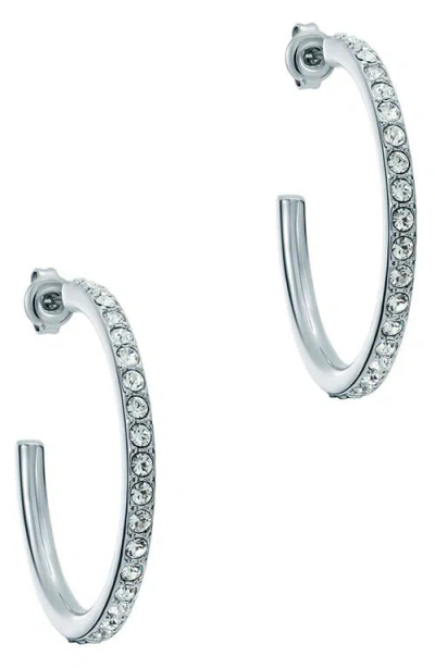 Ted Baker Clanci Medium Crystal Hoop Earrings