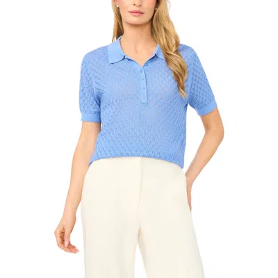 Ted Baker Clara Diamond Knit Polo In Blue