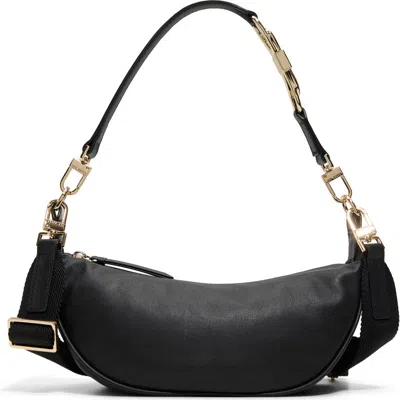 Ted Baker Clare Bow Leather Crossbody Bag In Black/black