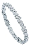 Ted Baker Clarina Crystal Cluster Bangle Bracelet In Silver Tone Clear Crystal