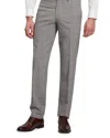 Ted Baker Classic Wool Blend Check Slim Fit Suit Pants In Gray