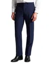 Ted Baker Jefferson Check Classic Wool Modern Fit Suit Pants In Blue