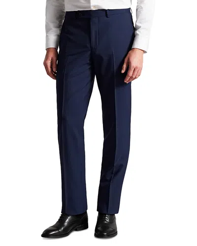 Ted Baker Classic Wool Modern Fit Suit Pants In Blue