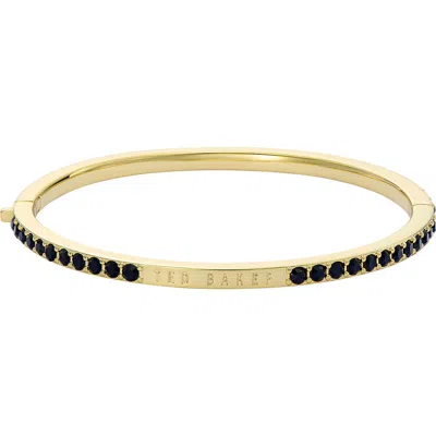 Ted Baker Claudia Narrow Crystal Bangle In Gold