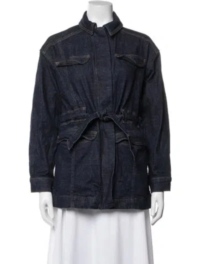 Pre-owned Ted Baker Coat In Blue