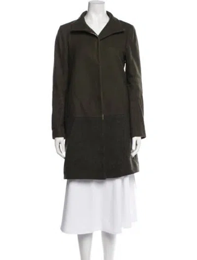 Pre-owned Ted Baker Coat In Green