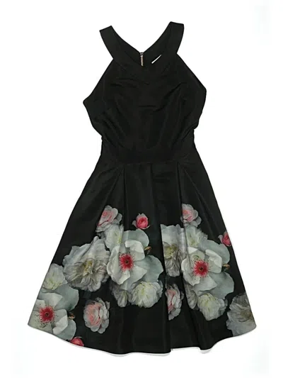 Pre-owned Ted Baker Cocktail Dress In Black