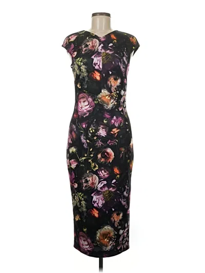 Pre-owned Ted Baker Cocktail Dress In Black