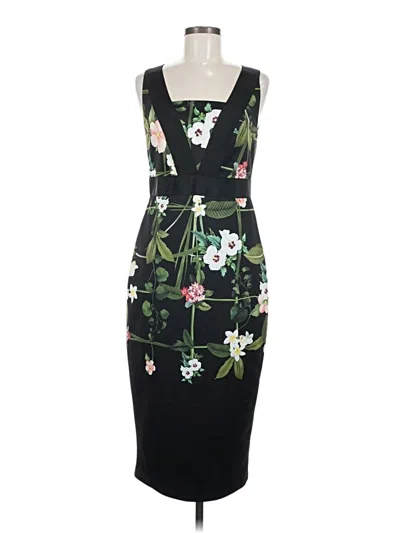 Pre-owned Ted Baker Cocktail Dress In Black