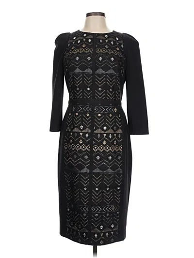 Pre-owned Ted Baker Cocktail Dress In Black