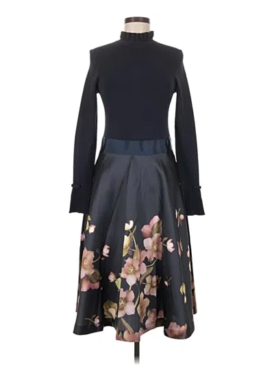 Pre-owned Ted Baker Cocktail Dress In Black