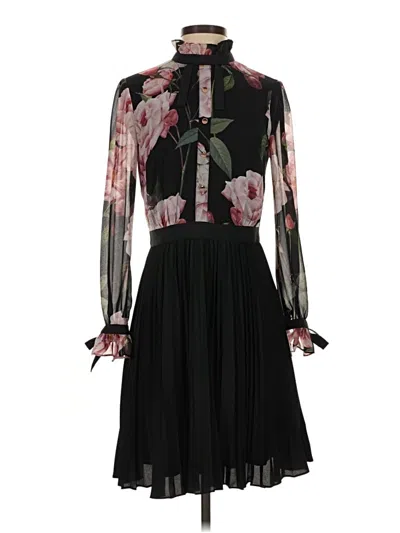 Pre-owned Ted Baker Cocktail Dress In Black