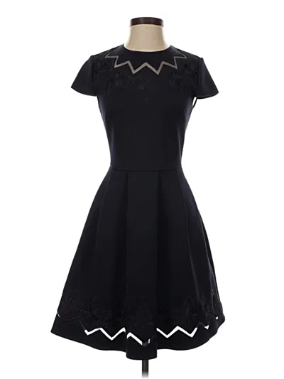 Pre-owned Ted Baker Cocktail Dress In Black